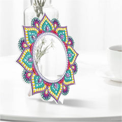 Aqua Mandala Mirror-Special-DiamondArt.ca