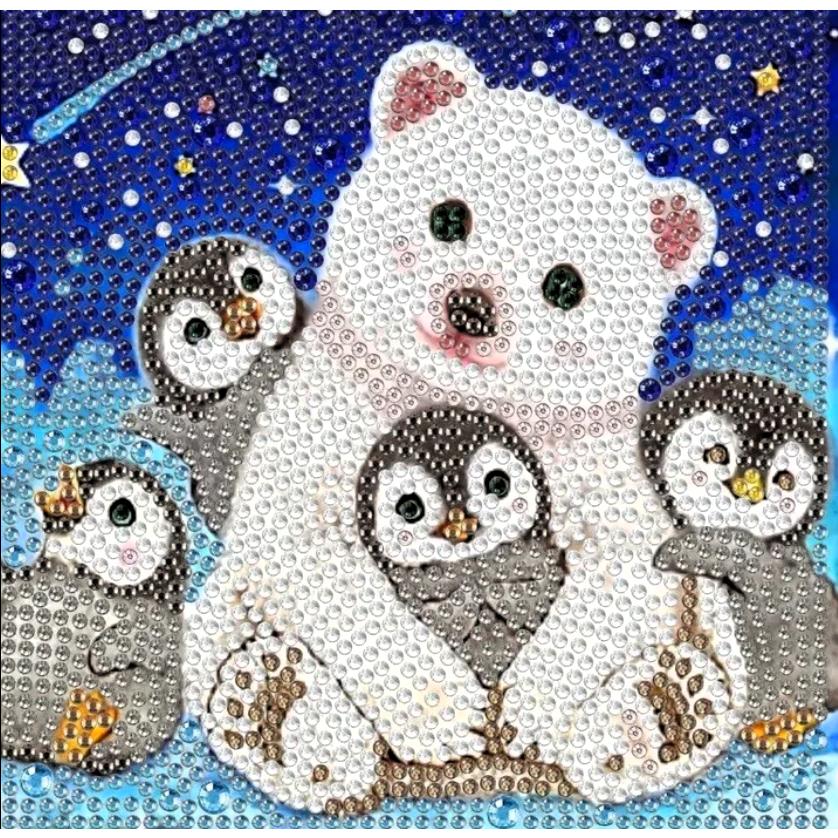 Arctic Buddies Kid's Kit-17x17cm-Special-DiamondArt.ca