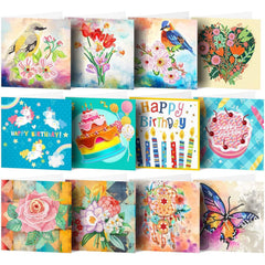 Assorted Greeting Card Set Seven (12 Pack)-Special-DiamondArt.ca