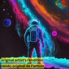 PAINT-BY-NUMBER Astronaut by Wumples-35x35cm-Paint-by-Number-DiamondArt.ca