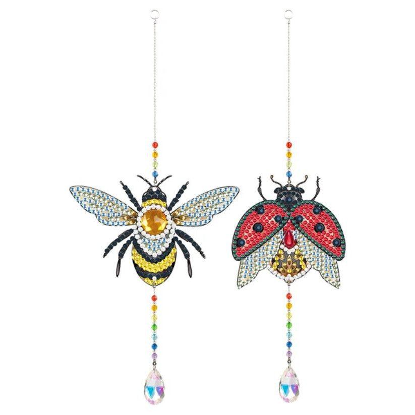 Bee & Ladybug Suncatcher Set (2 Pieces)-Special-DiamondArt.ca