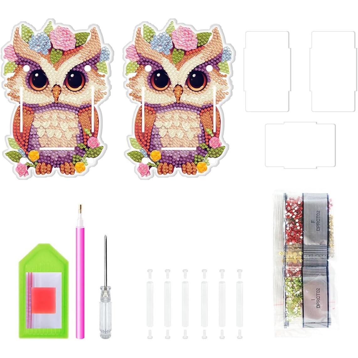 Blooming Owl Pen Holder-Special-DiamondArt.ca