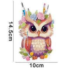 Blooming Owl Pen Holder-Special-DiamondArt.ca