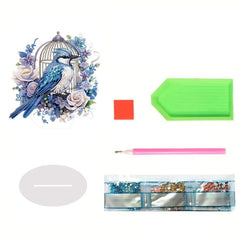 Blue Jay Tabletop Decoration-Special-DiamondArt.ca