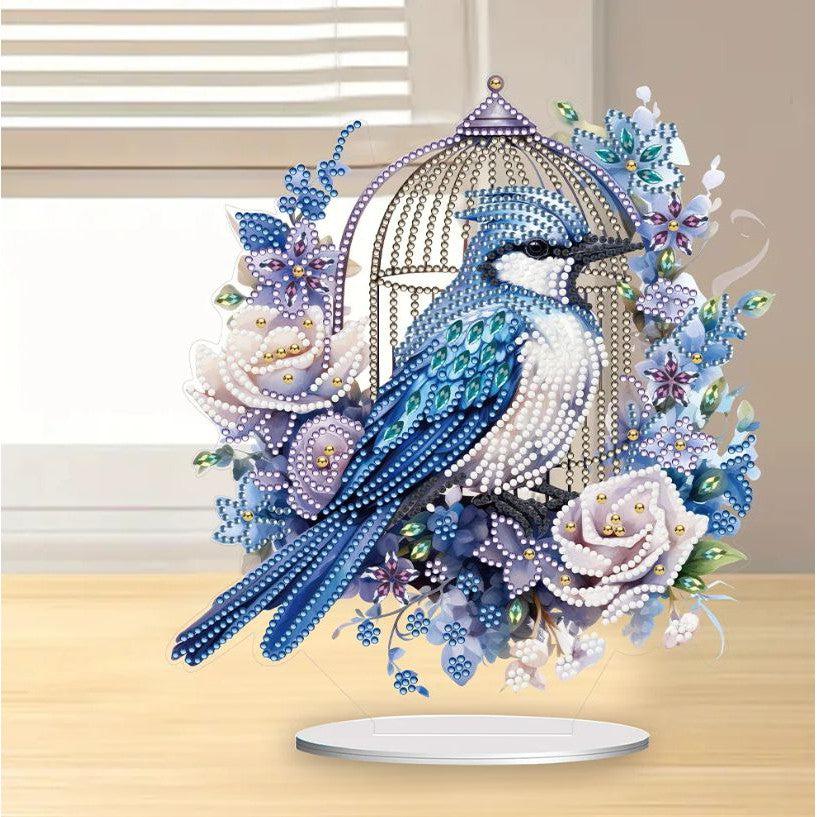 Blue Jay Tabletop Decoration-Special-DiamondArt.ca