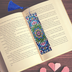 Blue Mandala Bookmark-Special-DiamondArt.ca