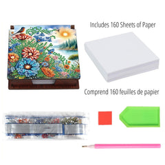 Bluebird Valley Notepad Box-Special-DiamondArt.ca