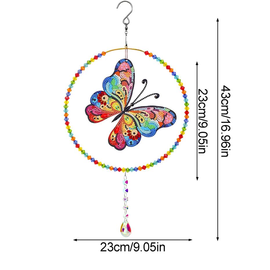 Enchanted Wings Butterfly Suncatcher-Special-DiamondArt.ca