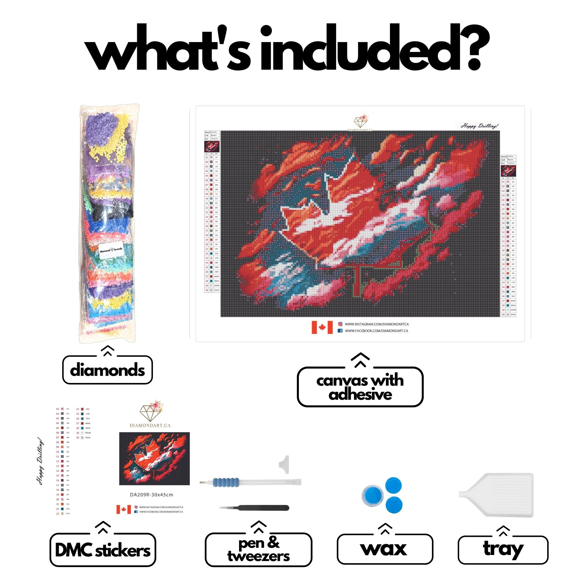 Canada by Wumples-30x45cm-Square-DiamondArt.ca