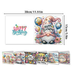 Celebrate and Sparkle Birthday Cards (6 Pack)-Special-DiamondArt.ca