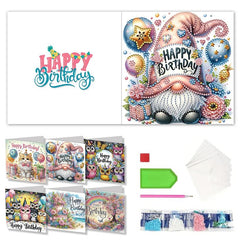 Celebrate and Sparkle Birthday Cards (6 Pack)-Special-DiamondArt.ca