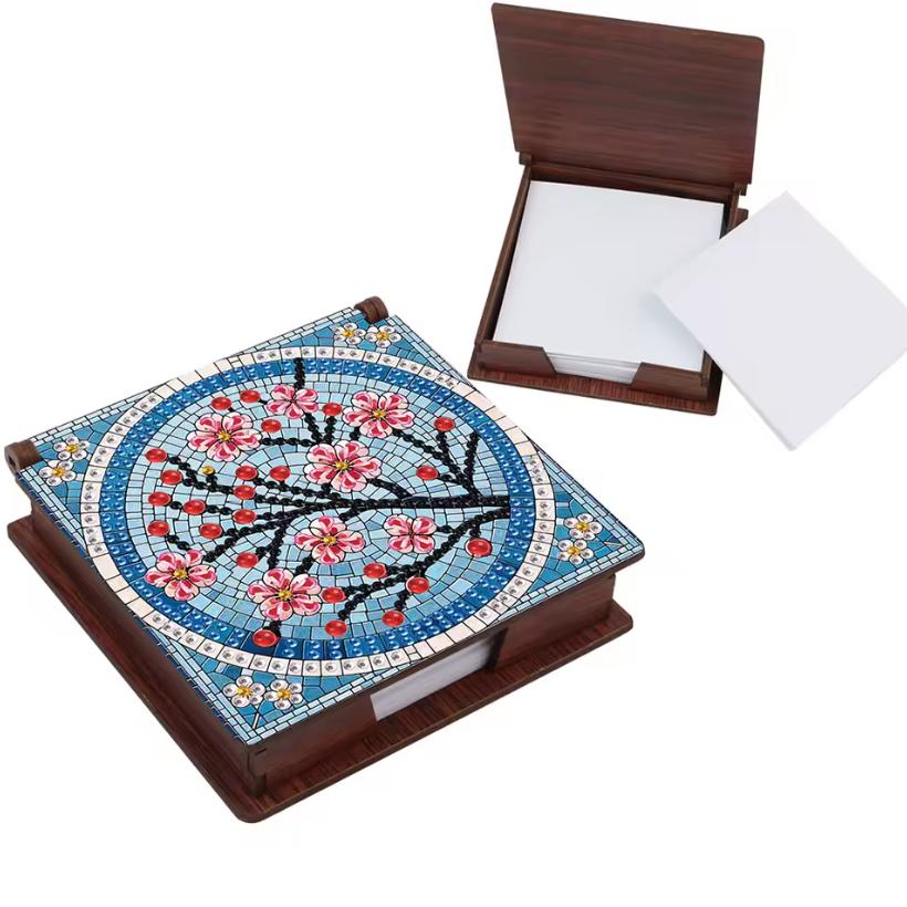 Cherry Blossom Sparkle Notepad Box-Special-DiamondArt.ca