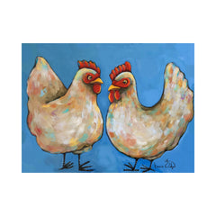 Chickens by Karrie Evenson-30x40cm-Square-DiamondArt.ca