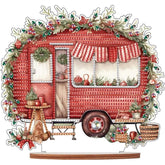 Sparkling Christmas Camper Tabletop Decoration-Special-DiamondArt.ca
