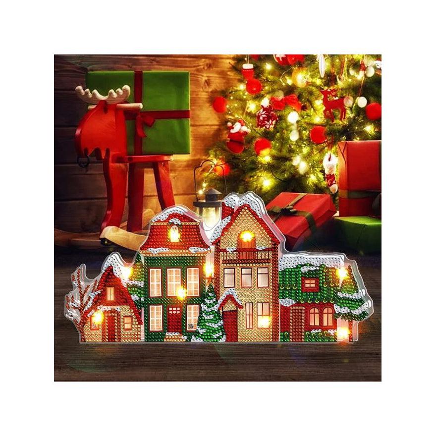 The Christmas Village LED Table Decoration-The Christmas Village-DiamondArt.ca