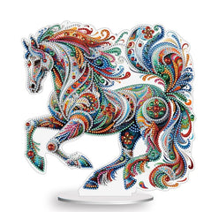 Colourful Horse Tabletop Decoration-Colourful Horse-DiamondArt.ca