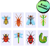 Creepy Crawly Sparkle Minis 8 Canvas Kit-Round-DiamondArt.ca