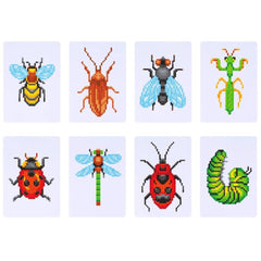 Creepy Crawly Sparkle Minis 8 Canvas Kit-Round-DiamondArt.ca