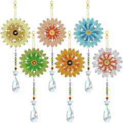 Dazzling Daisies Suncatcher Set (5 Pieces)-Special-DiamondArt.ca