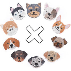 Bark & Sparkle Coaster Set (10 pieces)-Special-DiamondArt.ca