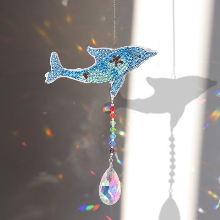 Dolphin Suncatcher-Dolphin-DiamondArt.ca