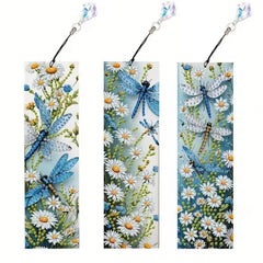 Dragonfly Daisies Acrylic Bookmark Set-Special-DiamondArt.ca