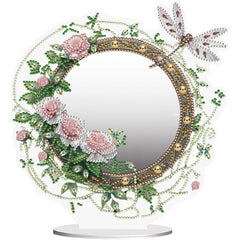 Dragonfly Reflections Tabletop Mirror-Special-DiamondArt.ca