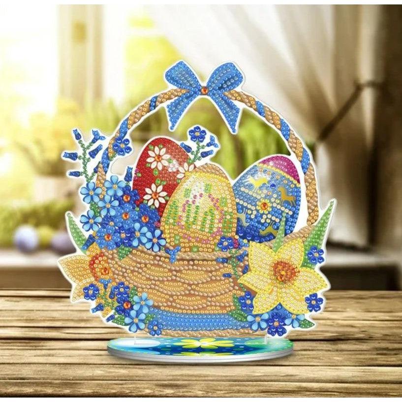Easter Basket Tabletop Decoration-Easter Basket-DiamondArt.ca