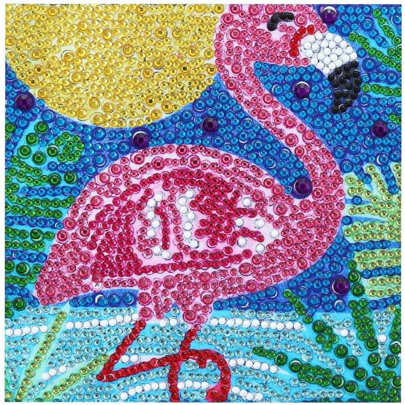 Flamingo Kid's Kit-17x17cm-Special-DiamondArt.ca