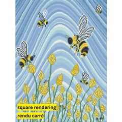 Flight of the Bumblebees by Robbie Craig-30x40cm-Round-DiamondArt.ca
