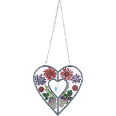 Floral Heart Suncatcher-Floral Heart-DiamondArt.ca