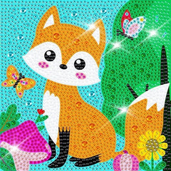 Fox Kid's Kit-17x17cm-Special-DiamondArt.ca
