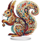 Gemstone Squirrel Tabletop Decoration-Special-DiamondArt.ca