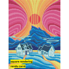 Glimpse of the Rising Sun by Robbie Craig-30x40cm-Square-DiamondArt.ca