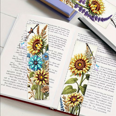 Golden Sunflowers Acrylic Bookmark Set
