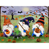 Halloween Gnomes by Karrie Evenson-30x40cm-Round-DiamondArt.ca