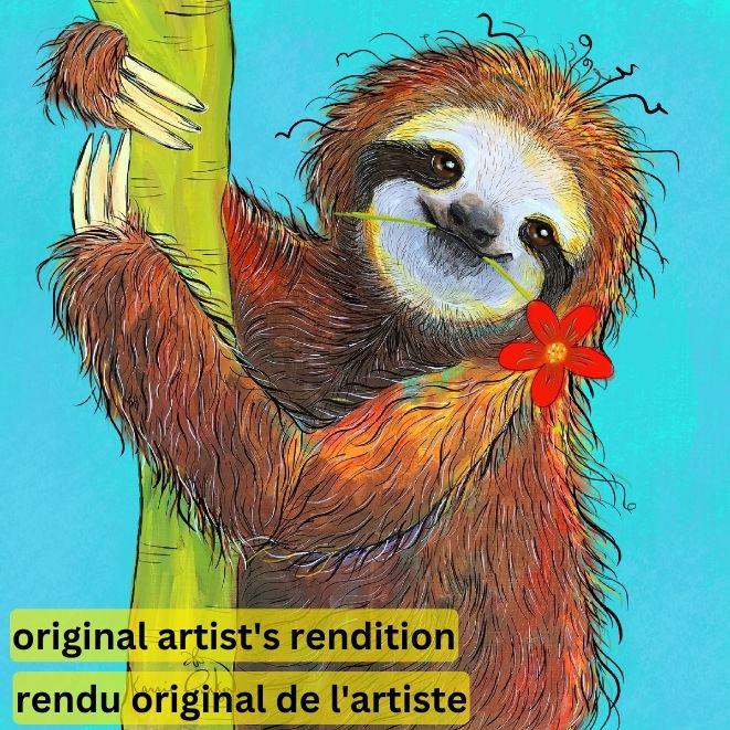 PAINT-BY-NUMBER Hanging Around by Karrie Evenson-35x35cm-Paint-by-Number-DiamondArt.ca