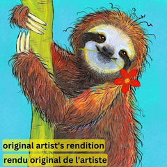 PAINT-BY-NUMBER Hanging Around by Karrie Evenson-35x35cm-Paint-by-Number-DiamondArt.ca