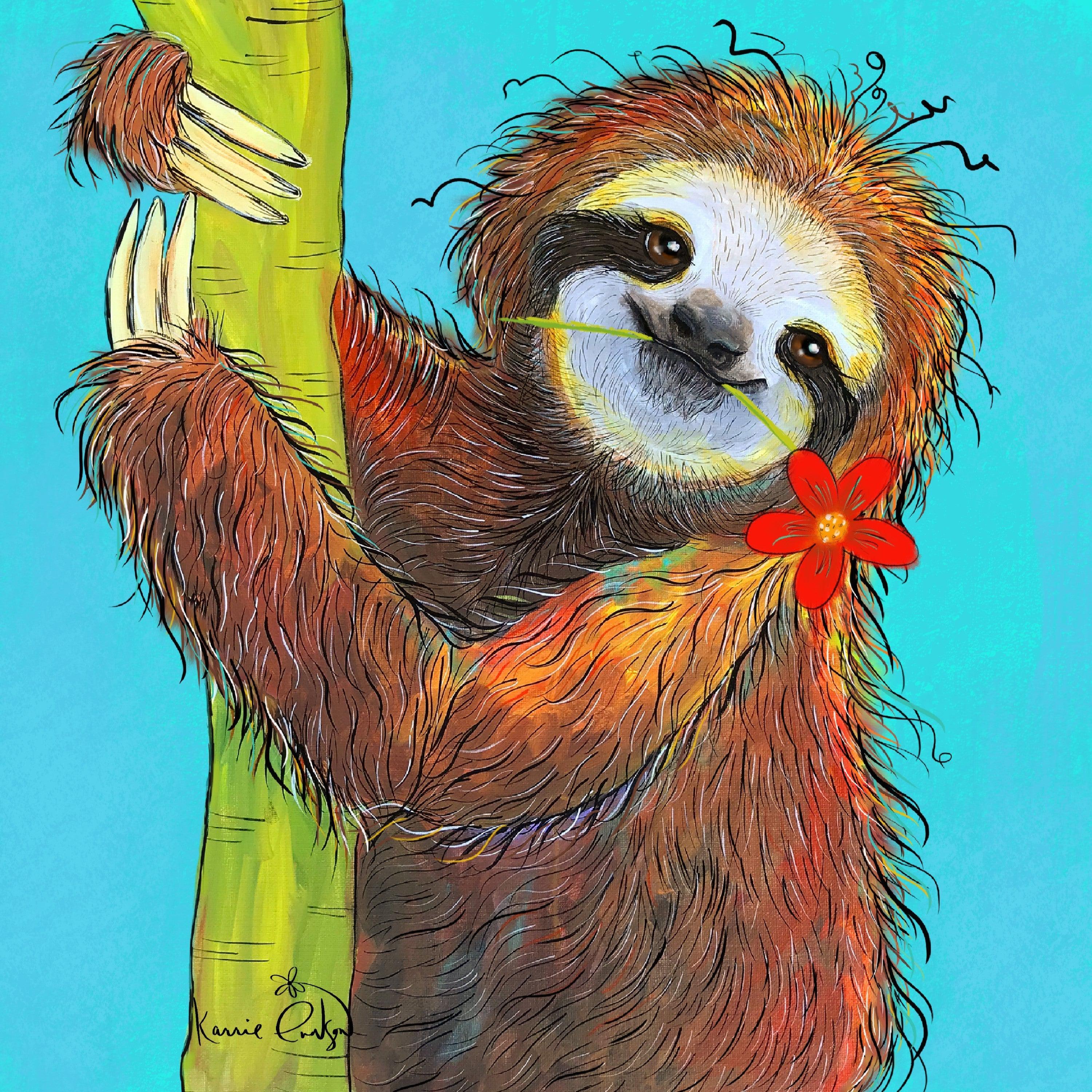 Hanging Around by Karrie Evenson-30x30cm-Round-DiamondArt.ca