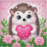 HedgeHugs & Sparkles Kid's Kit with Frame-17x17cm-Special-DiamondArt.ca