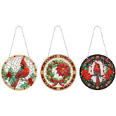 Holiday Cardinals Wall Hanging Set (3 Pieces)-Special-DiamondArt.ca