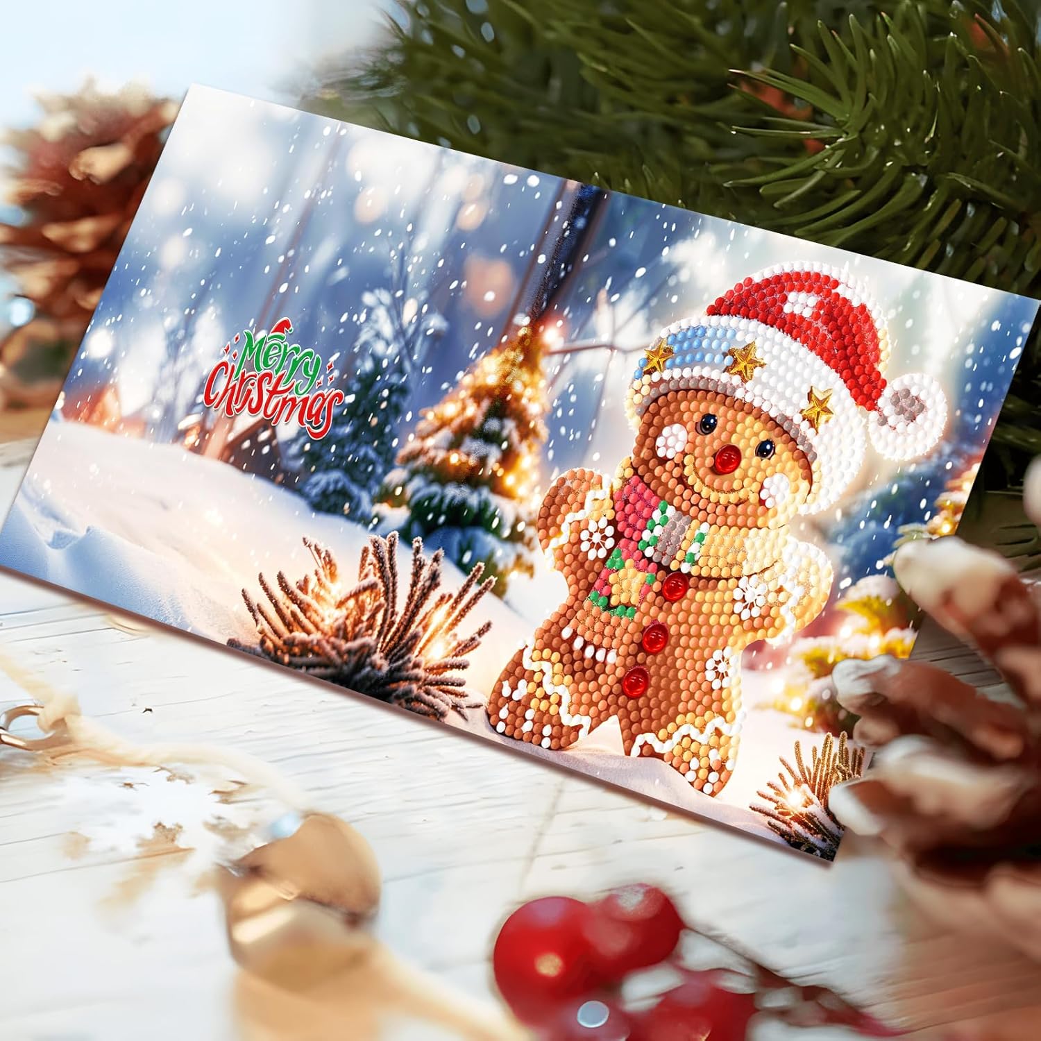 Holiday Magic Christmas Card Set (12 Pack)-Special-DiamondArt.ca