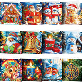 Holiday Magic Christmas Card Set (12 Pack)-Special-DiamondArt.ca