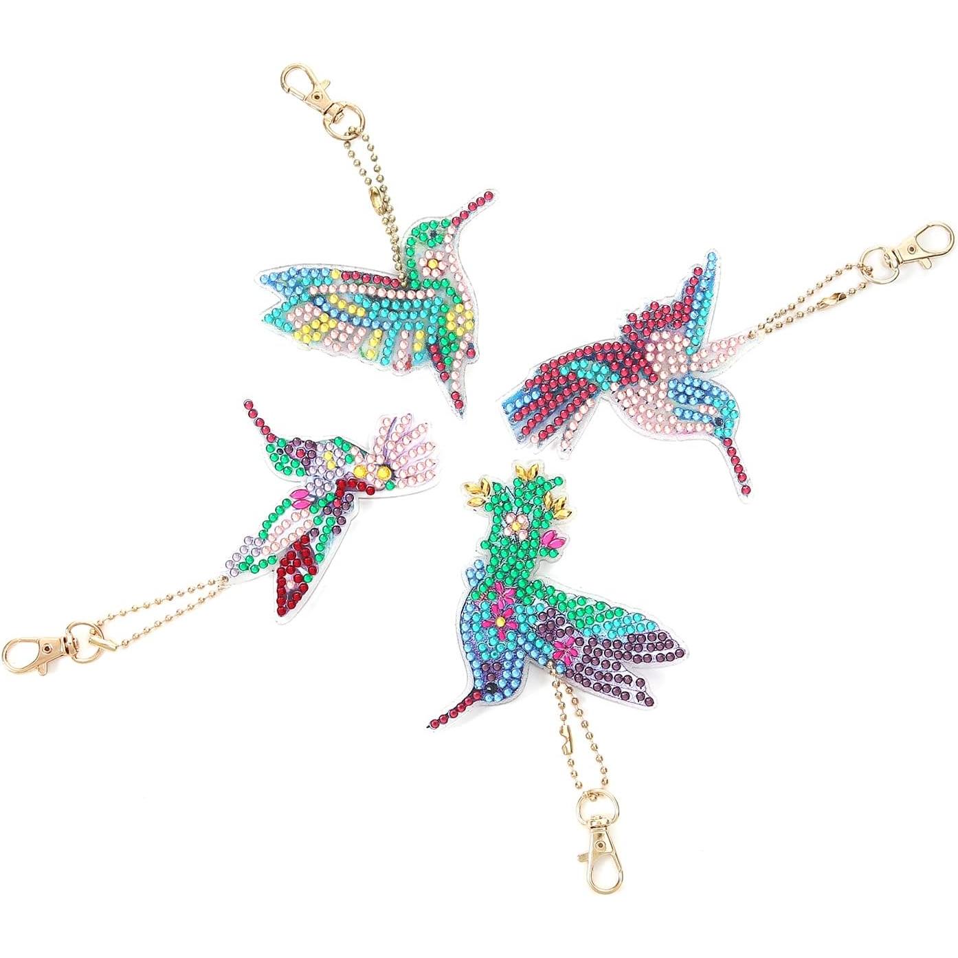 Hummingbirds Key Chain Kit-Special-DiamondArt.ca