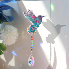 Hummingbird Suncatcher-Hummingbird-DiamondArt.ca