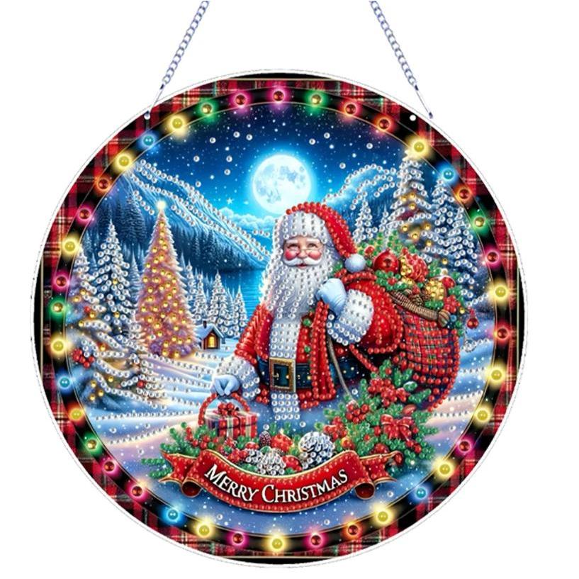 Jolly St. Nick Wall Hanging-Special-DiamondArt.ca