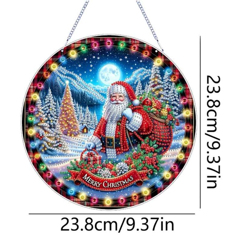 Jolly St. Nick Wall Hanging-Special-DiamondArt.ca