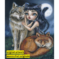 Kind Spirits of the Night by Simona Candini-50x60cm-Round-DiamondArt.ca