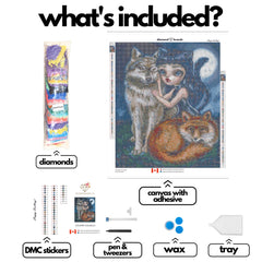 Kind Spirits of the Night by Simona Candini-50x60cm-Round-DiamondArt.ca