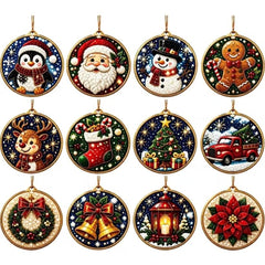 Let It Snow Christmas Ornaments (12 Pieces)-Special-DiamondArt.ca